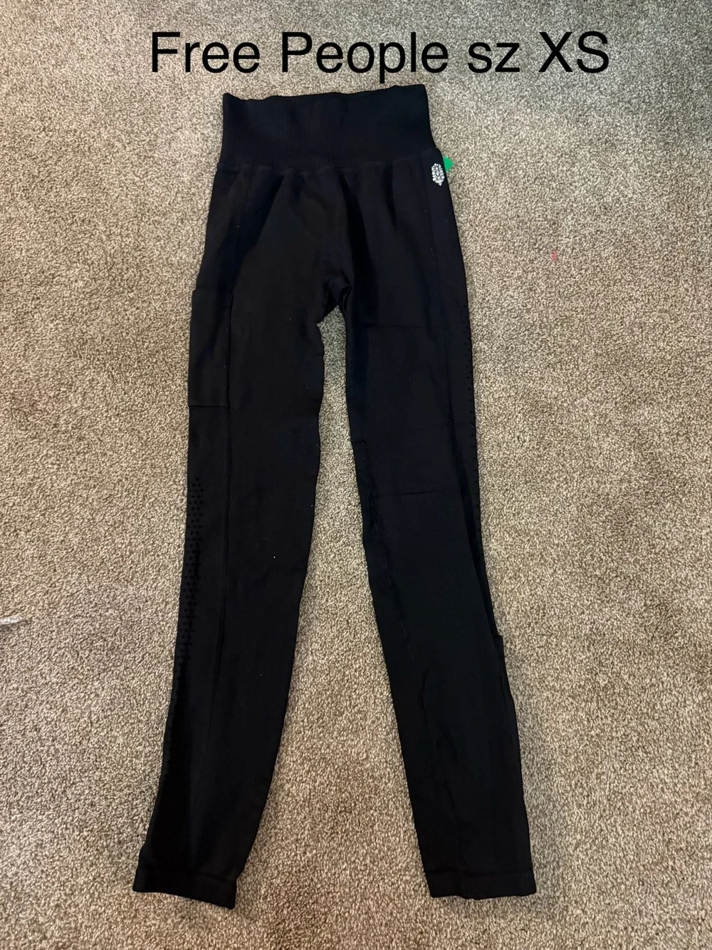 Free People Black High-Waist Leggings Sz XS